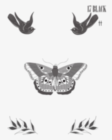 Butterfly Tattoo Harry Styles Clipart, HD Png Download, Free Download