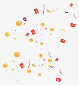 Creative Red Envelope Animation Transparent Decorative - Chinese New Year Effect Png, Png Download, Free Download