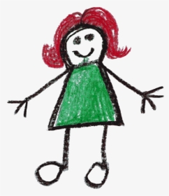 Crayon Doodle Happy Kids Drawing 6 - Child Art, HD Png Download, Free Download