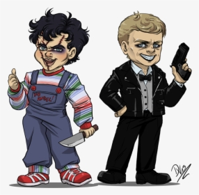 ““ John And Sherlock As Tiffany And Chucky From The - Cartoon Chucky, HD Png Download, Free Download