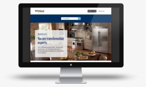 Whirlpool Launches Website Tailored To Professionals - Led-backlit Lcd Display, HD Png Download, Free Download