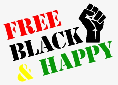 Free Black & Happy - Illustration, HD Png Download, Free Download