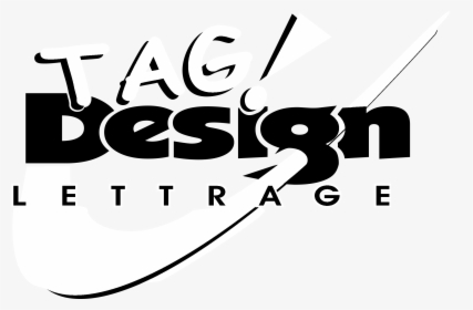 Tag Design Logo Black And White - Calligraphy, HD Png Download, Free Download