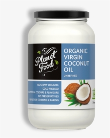 Coconut Oil 350ml Clear - Planet Food Coconut Oil, HD Png Download, Free Download