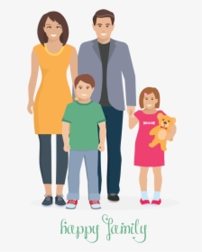Transparent Family Day People Cartoon Standing For, HD Png Download, Free Download