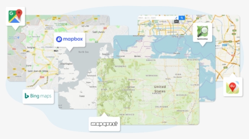 Google Maps, Bing Maps, Mapbox, Openstreetmap & Baidu - Atlas, HD Png Download, Free Download