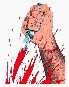 Here’s Some Transparent Art To Stab Your Blog To Death - Horror Bloods Knife Comics, HD Png Download, Free Download