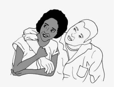 Mildred And Richard Loving Drawing, HD Png Download, Free Download