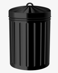 Black Steel Trash Can Png Clipart - Plastic, Transparent Png, Free Download