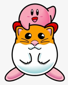 Kirby Sitting On Rick"s Shoulders - Kirby Dream Land 3 Png, Transparent Png, Free Download