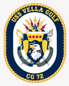 Uss Vella Gulf Cg-72 Crest - Uss Arleigh Burke Seal, HD Png Download, Free Download