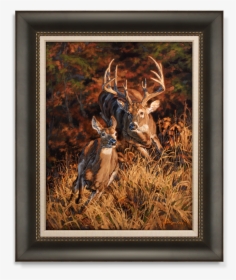 Ryan Kirby Turn And Burn Whitetail Deer Painting Outdoor, HD Png Download, Free Download