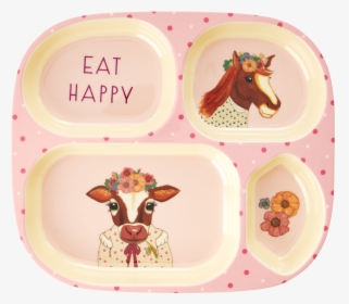 Kids Plate Set Farm, HD Png Download, Free Download