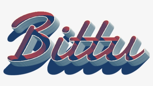 Bittu 3d Letter Png Name - Bittu Png, Transparent Png, Free Download