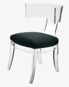 Acrylic Chair With Cushioned Seat, HD Png Download, Free Download