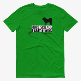 More Science Tm Mockup Front Flat Green Apple - T-shirt, HD Png Download, Free Download