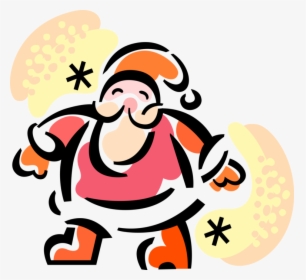 Vector Illustration Of Santa Claus, Saint Nicholas, - Milk And Cookies With Santa, HD Png Download, Free Download