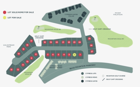 Cypress Neighbourhood Site Map - Bear Mountain Victoria Map, HD Png Download, Free Download