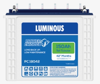 Luminous 150ah Tubular Battery, HD Png Download, Free Download
