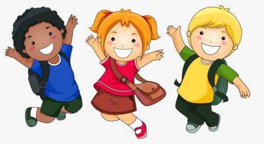 Transparent Kids Playing Silhouette Png - School Children Clipart, Png Download, Free Download