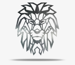 Geometric Lion Metal Wall Art - Best Geometric Lion Drawings, HD Png Download, Free Download