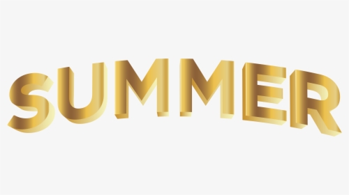 Summer Gold Png Clip Art - Graphic Design, Transparent Png, Free Download