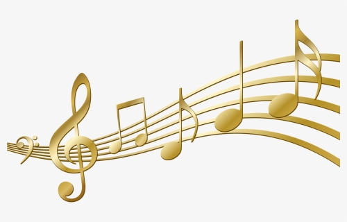 Gold Music Notes Transparent Background, HD Png Download, Free Download