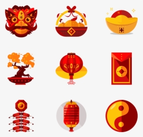 Chinese New Year - Icons Chinese New Year Png, Transparent Png, Free Download