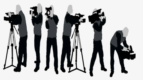 Operator Photographer Photography Camera Silhouette - Silhouette, HD Png Download, Free Download