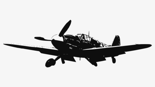 Airplane Military Aircraft Second World War Clip Art - Bf 109 Png, Transparent Png, Free Download