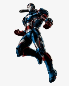 Black Iron Man Png , Png Download - Iron Patriot With Shield, Transparent Png, Free Download