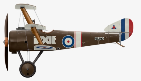 Propeller Plane Side Png - Ww1 Plane Side View, Transparent Png, Free Download