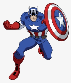 Captain America Png Image - Captain America Marvel Cartoon, Transparent Png, Free Download