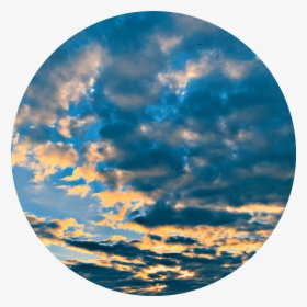 💙☁️  #blue #cloud #clouds #circle #background #sunset - Nature Sky, HD Png Download, Free Download
