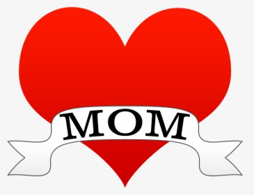 I Love You Mother Png - Clipart Mothers Day Heart, Transparent Png, Free Download