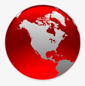 Transparent World Map - North America Globe Icon, HD Png Download, Free Download