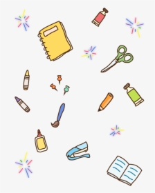Transparent Yellow Crayon Clipart - School Items Png, Png Download, Free Download
