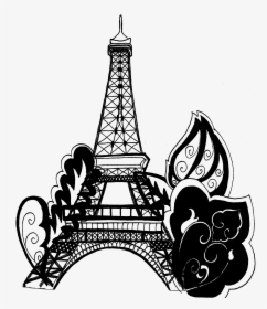 Transparent Paris Clipart - Cool Eiffel Tower Coloring Page, HD Png Download, Free Download