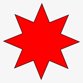 Red Star Clipart 26, Buy Clip Art - 8 Point Star Vector, HD Png Download, Free Download