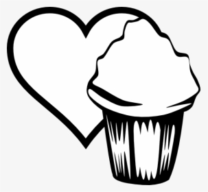 Heart Cupcake Image Clip Art - Corazones Para Colorear, HD Png Download, Free Download