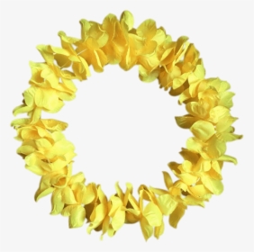 Yellow Hawaiian Flower Necklace Clip Arts - Hawaiian Flower Necklace Png, Transparent Png, Free Download