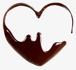 Coracao - Corazon Chocolate Derretido En Forma De Corazon, HD Png Download, Free Download