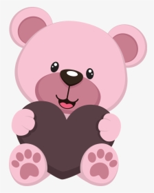Cute Teddy Bears - Pink Teddy Bear Clipart, HD Png Download, Free Download