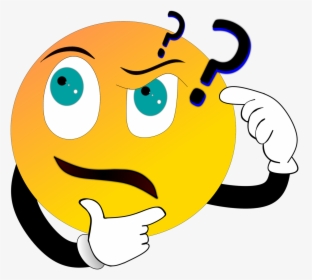 Tag Question Cartoon Smiley - Question Mark Emoji Face, HD Png Download, Free Download
