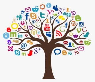 Online Free On Dumielauxepices - Social Media Marketing Tree, HD Png Download, Free Download