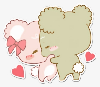 #sugarcubs #love #bears #cute #kiss #ositos - Ositos Enamorados Stickers, HD Png Download, Free Download