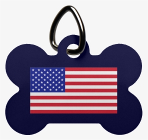 American Flag Dog Bone Pet Tag - Stock Exchange, HD Png Download, Free Download