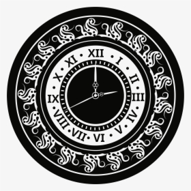 Clipart Clock Question - Clock Face Clip Art With Roman Numerals, HD Png Download, Free Download