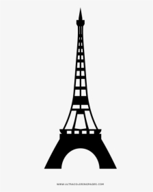 Eiffel Tower Coloring Page - Tower, HD Png Download, Free Download