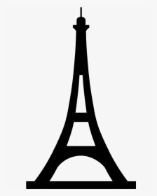 Eiffel Tower - Silhouette Of The Eiffel Tower, HD Png Download, Free Download